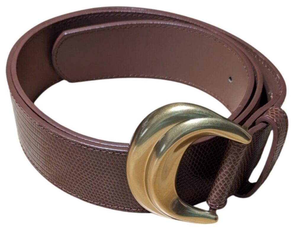 I.N.C. International Concepts Belt Size 14 Women's Brown Faux Snake Skin NWOT‎
